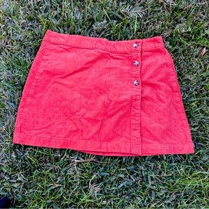Corduroy wrap skirt